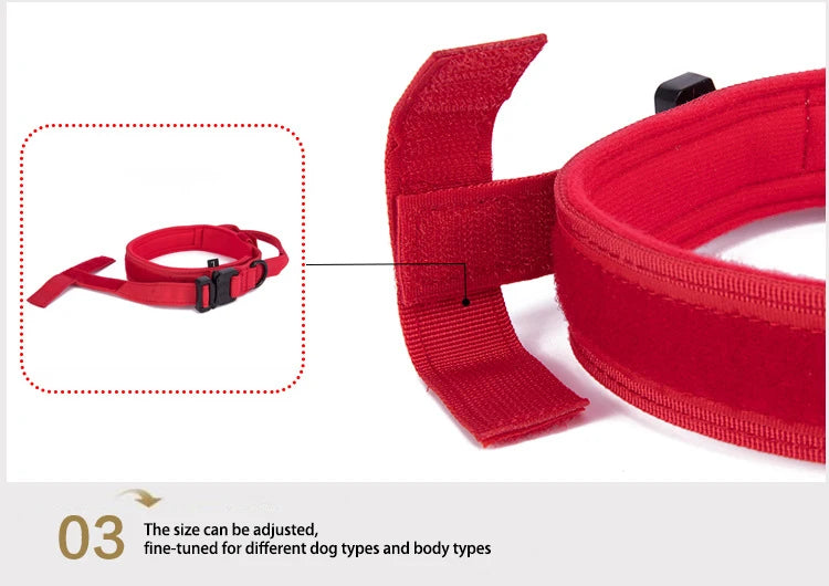 Pet Dog Collar Leash Set Nylon Material Durable Dog Collar Reflective