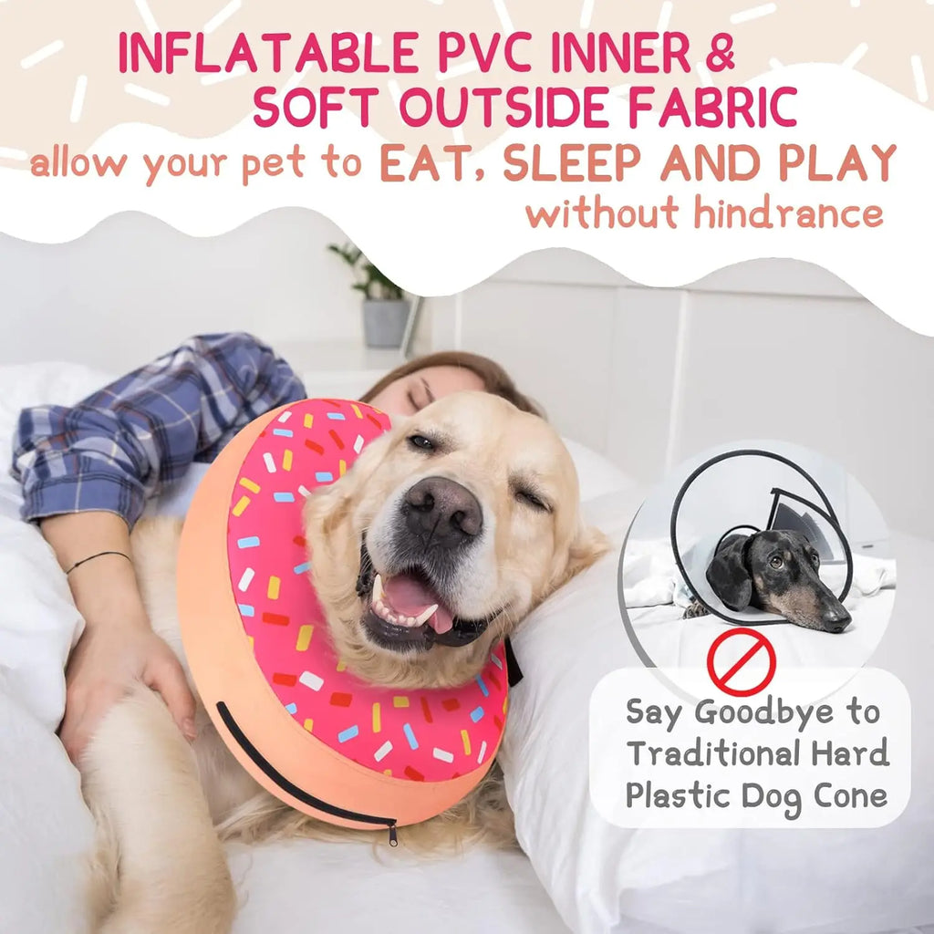 Inflatable Dog Cone Collar Alternative After Surgery,