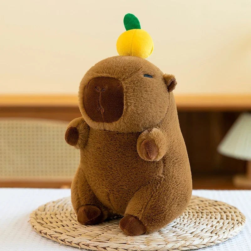 25cm Series Capybara Plush Simulation Capibara Anime Fluffty Toy Cute Doll Stuffed Animals Soft Doll Plush Christmas Gifts
