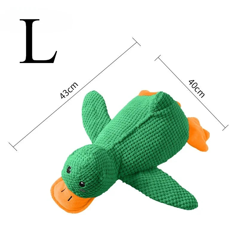 Plush Companion Sleeping Duck Dog Toys for Small Large Dogs