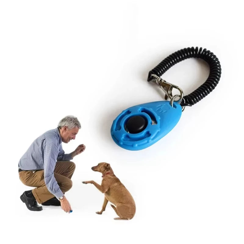 Dog Training Clicker Aid Adjustable WristStrap Sound.