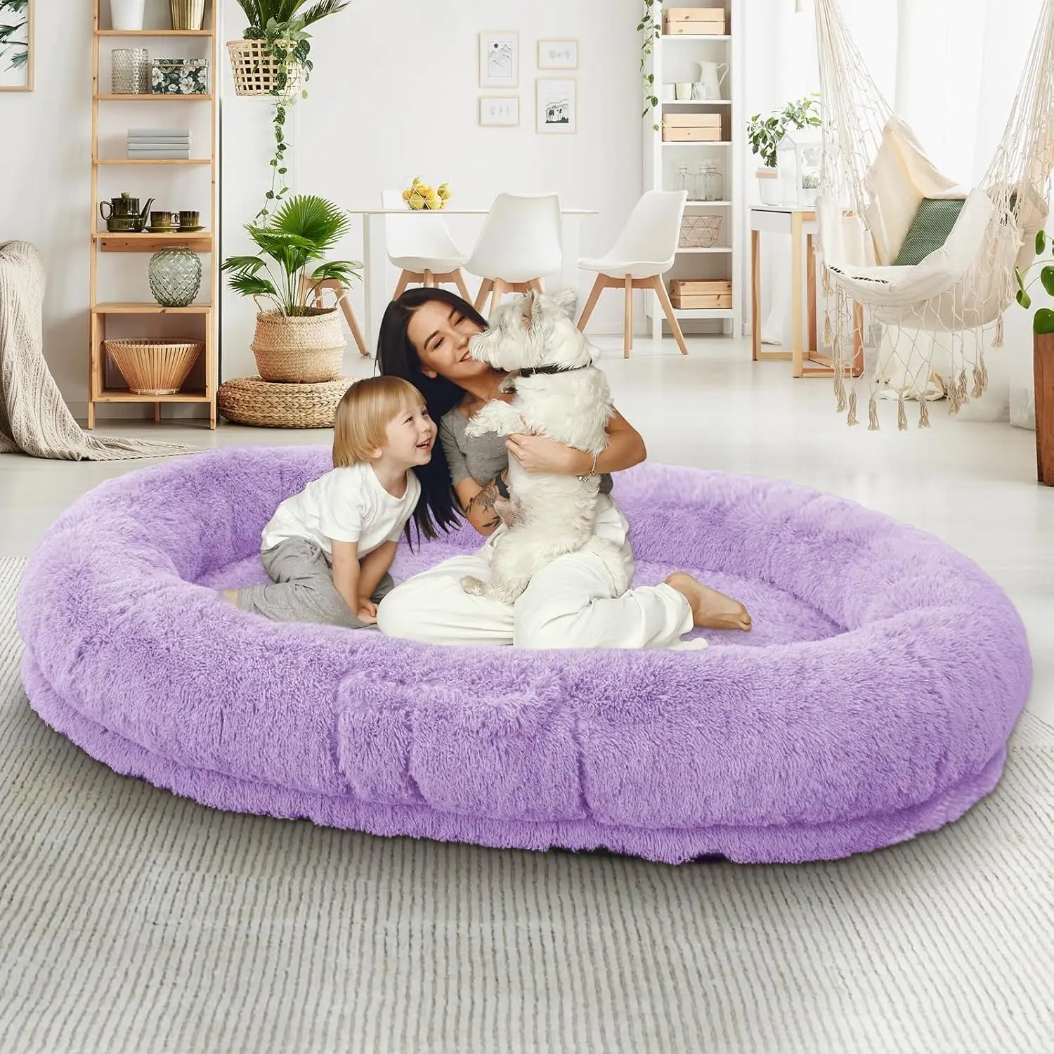 Human & Dog Bed Fits People & Pets, Washable.