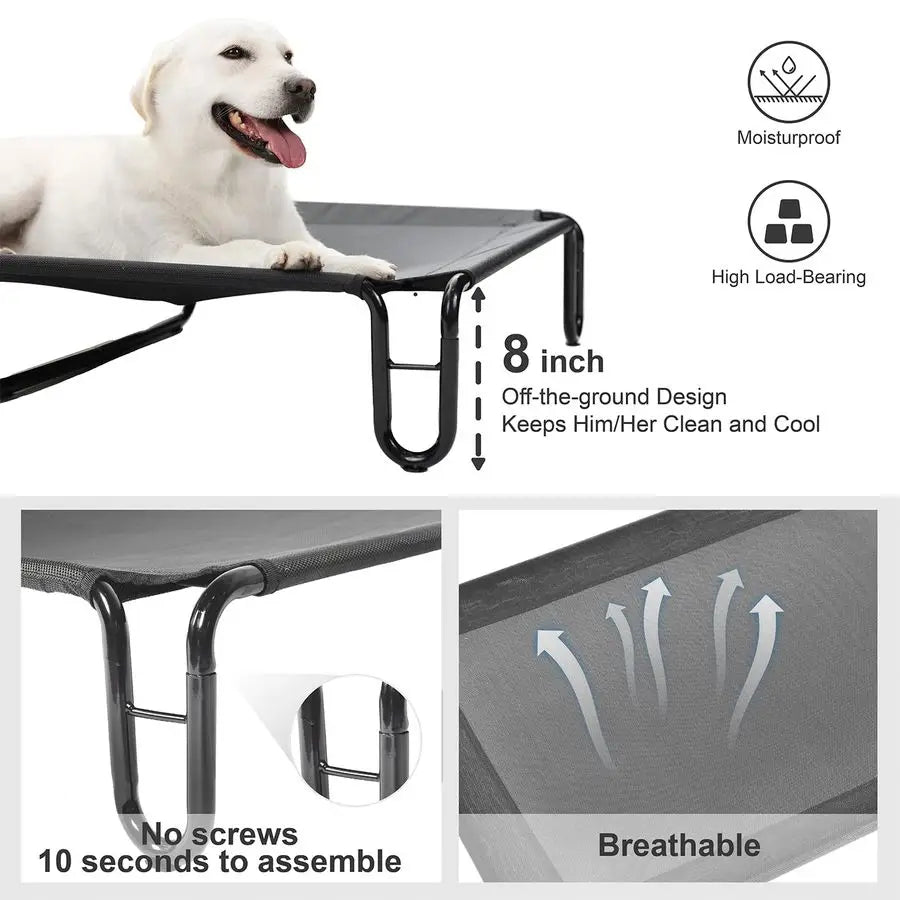 Elevated Outdoor Dog Bed Dog Cots beds for Large Dogs