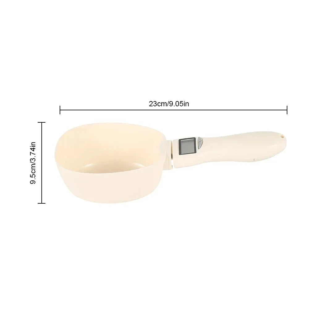 Pet Food Measuring Scoop Electronic Dog-Cat Food Measuring Cup