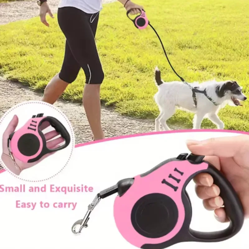 Dog Leash for Small Dogs, Automatic Retractable Durable Nylon Lead