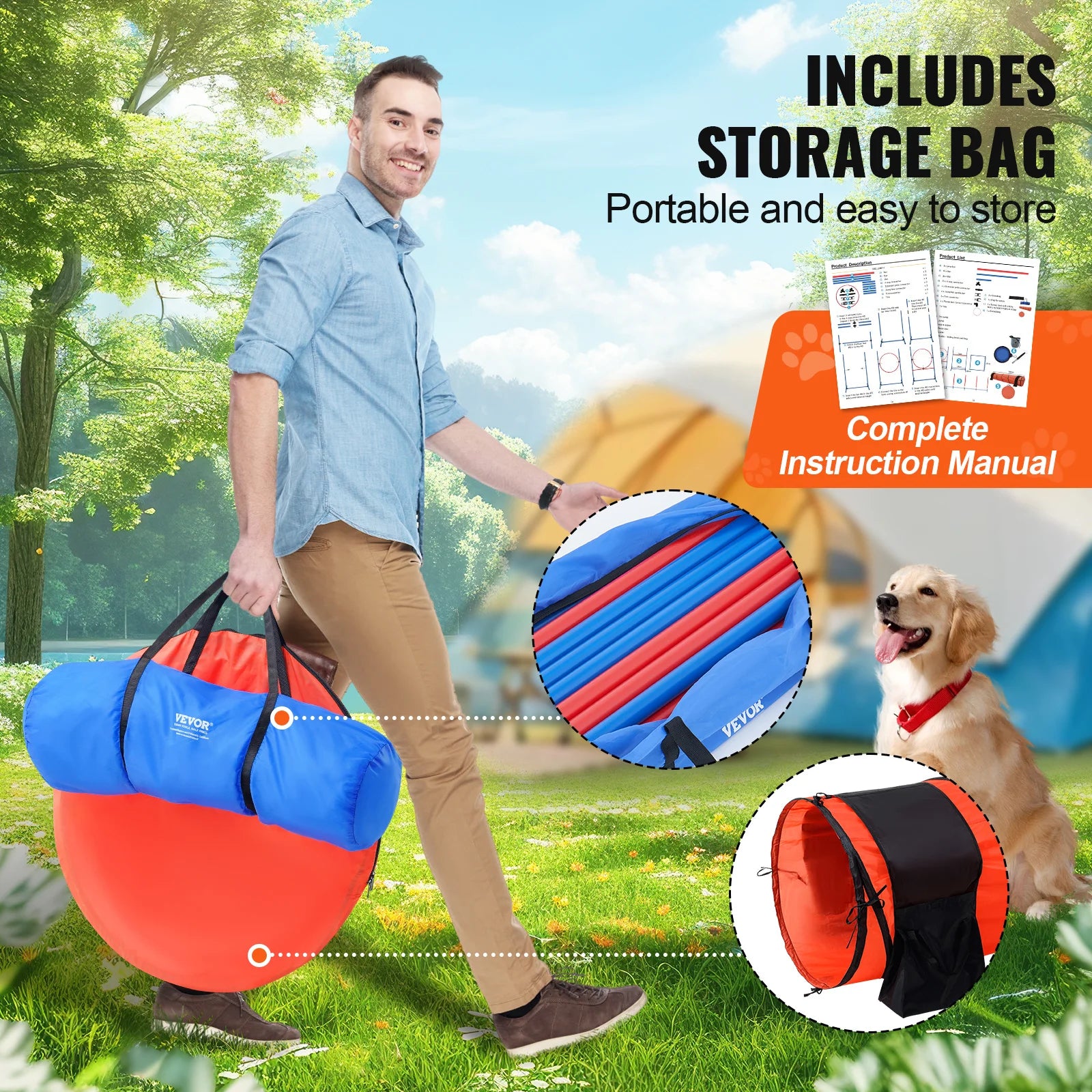 Dog Agility Training Equipment 4 PCS/5 PCS/7 PCS Set