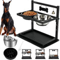 Elevated Dog Bowls with Slow Feeder for Large Dogs Adjustable