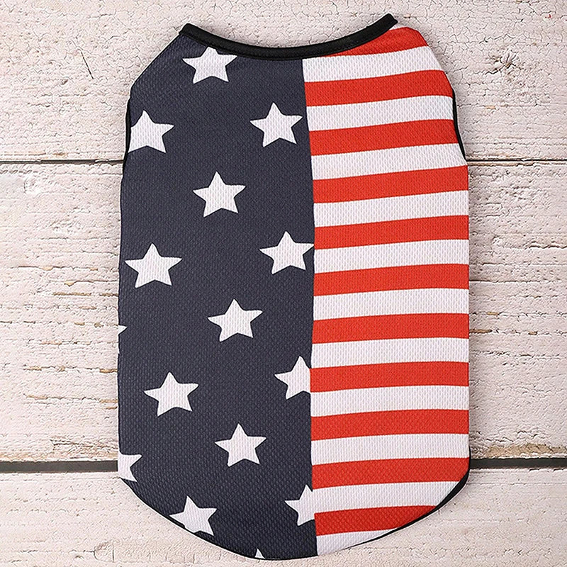American Flag Patriotic Dog Bandana Scarf Set with Bow Tie