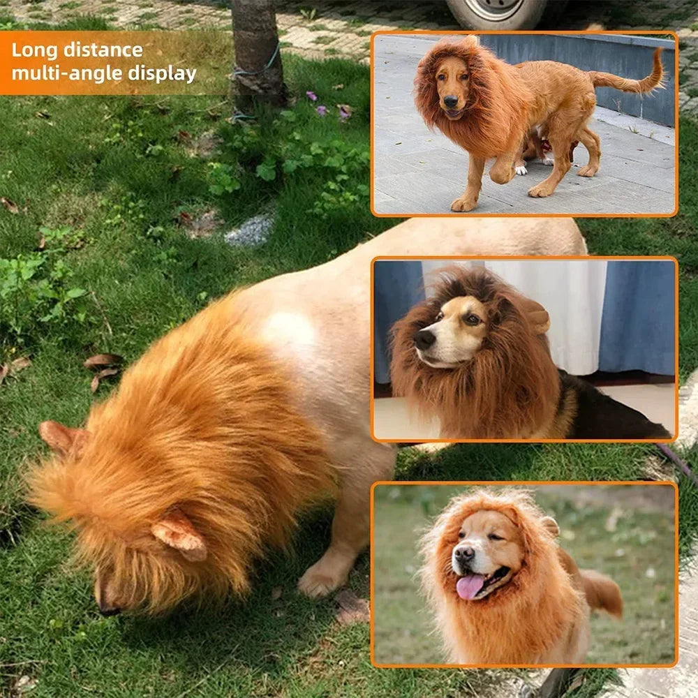Cute Pet Dog Cosplay Clothes Lion Mane For Dog Costumes