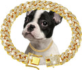 Luxury Gold Pet Metal Chain Collar For Small Medium Large Dogs