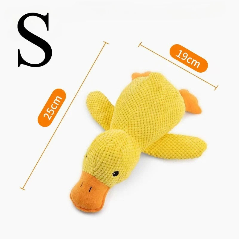 Plush Companion Sleeping Duck Dog Toys for Small Large Dogs