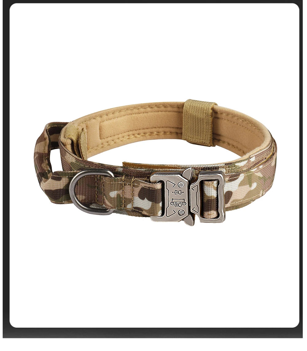 Pet Products Outdoor Tactical Dog Collar Metal Buckle