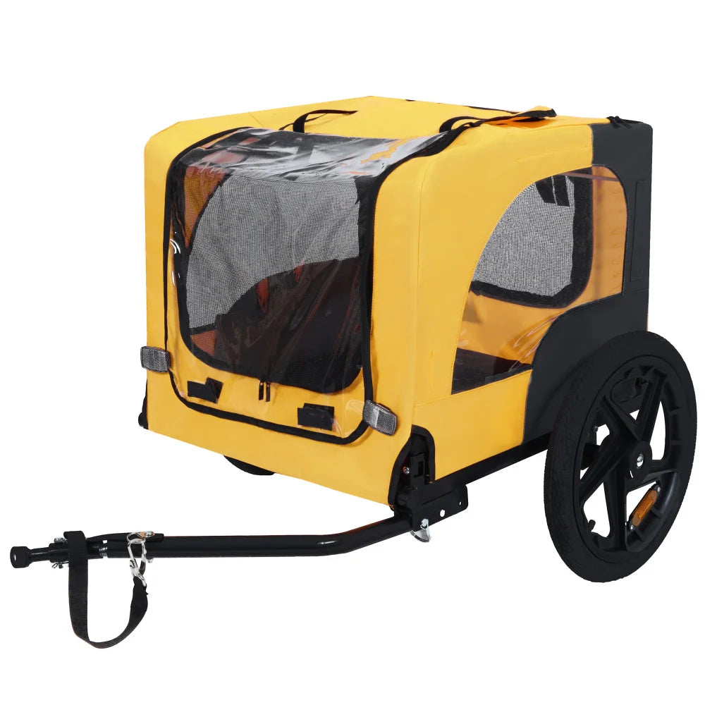 Pet Bike Trailer Dog Cart for Bicycle Easy Folding Frame Quick Release