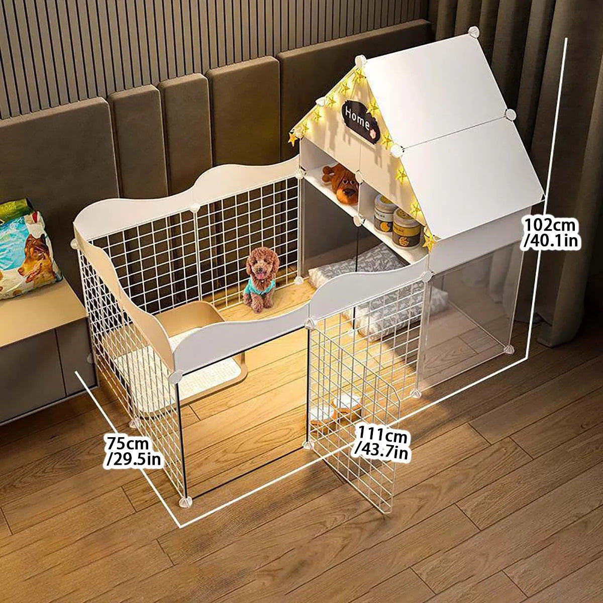 Pet dog enclosure Home House kennel Indoor small dog