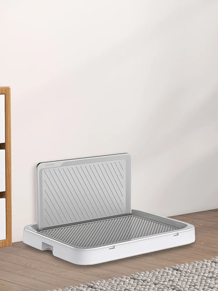Portable Dog Potty Tray with Pee Wall.