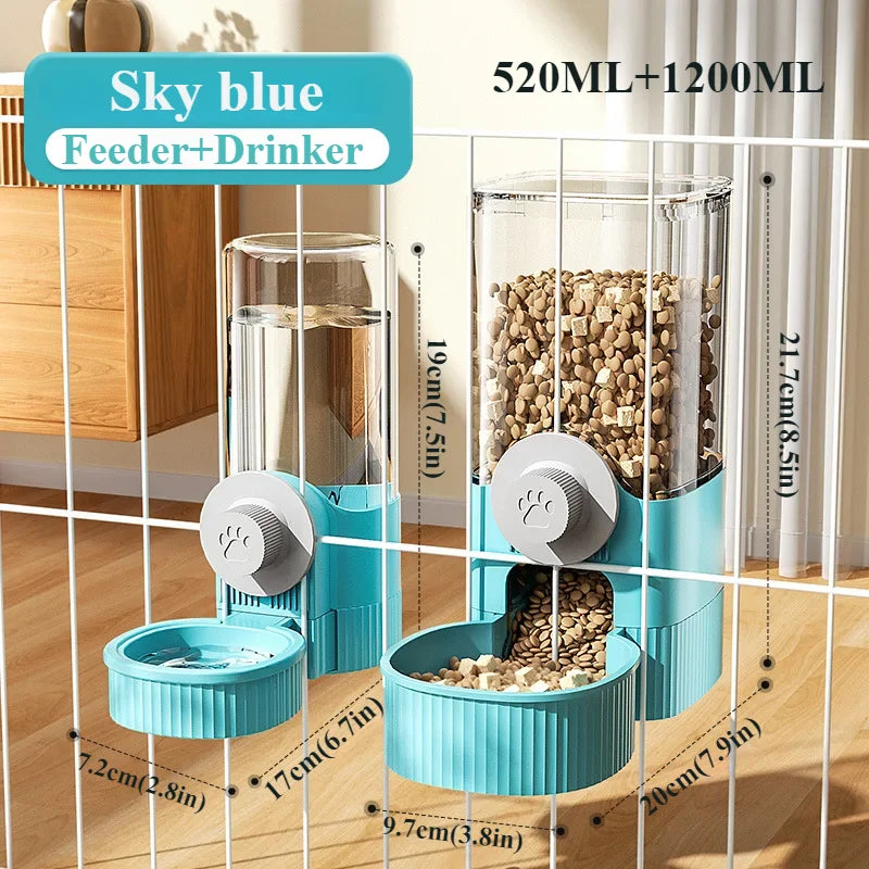 New Tepy Gravity Pet Auto Feeder Waterer