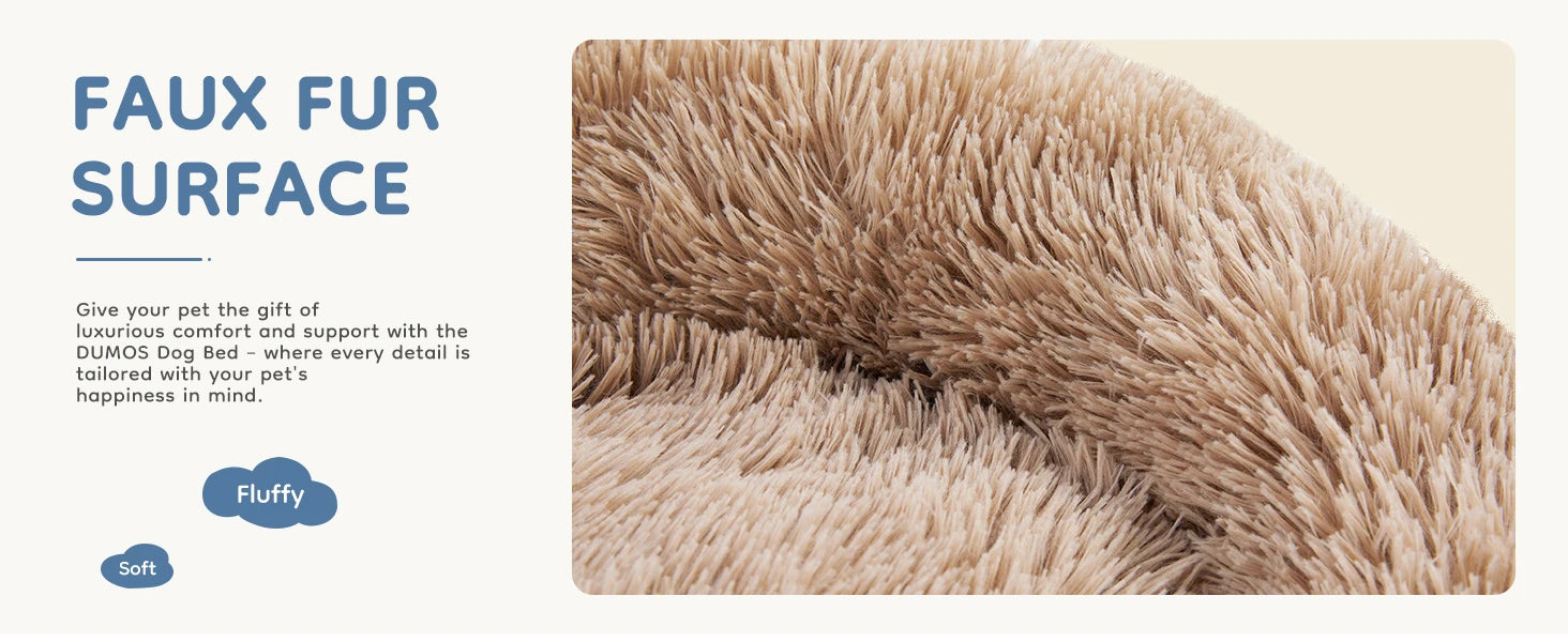 JHK Calming Dog Bed for Medium to Large Dogs Washable