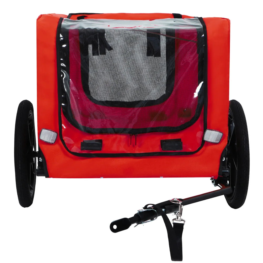 Pet Bike Trailer Dog Cart for Bicycle Easy Folding Frame Quick Release