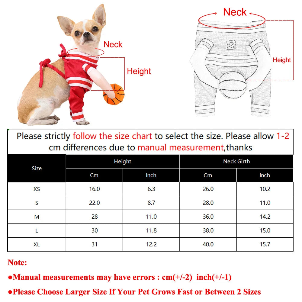 Funny Basketball Cosplay Pet Costume