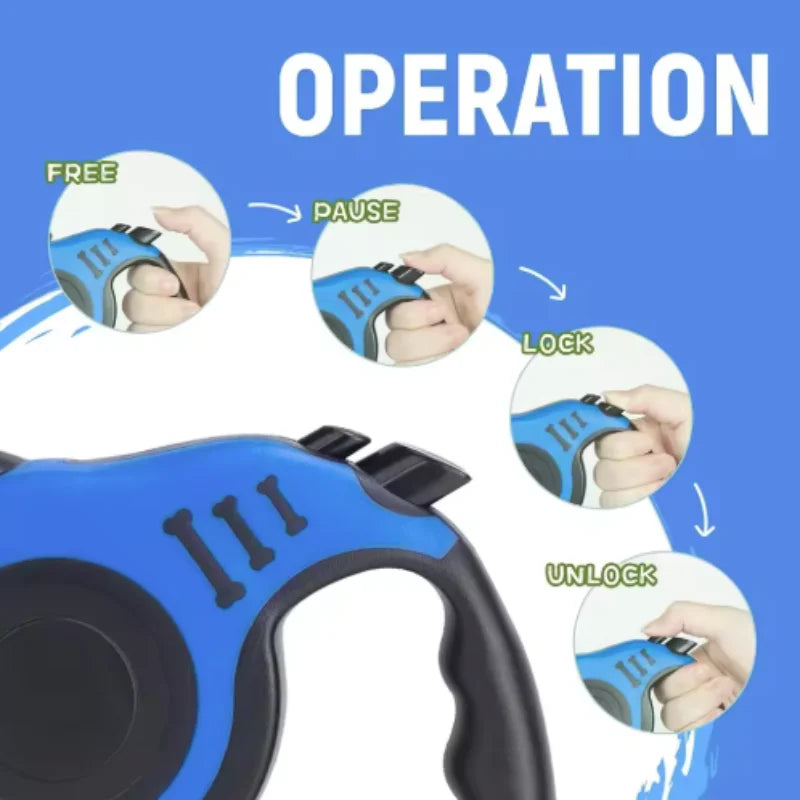 Dog Leash for Small Dogs, Automatic Retractable Durable Nylon Lead