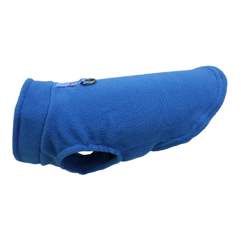 Warm Fleece Dogs Clothes Pet Dog Jacket Vest With D-Ring For Small Dog