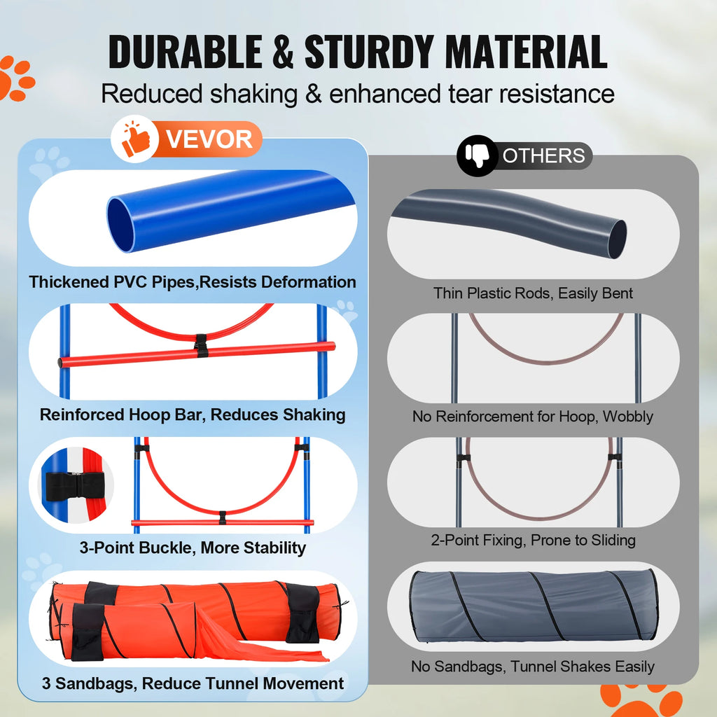 Dog Agility Training Equipment 7 PCS Set