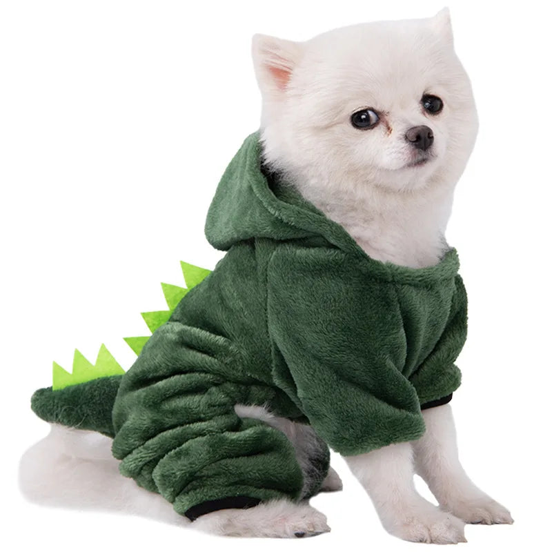 Pet Dog Clothes Soft Warm Fleece Dogs Jumpsuits