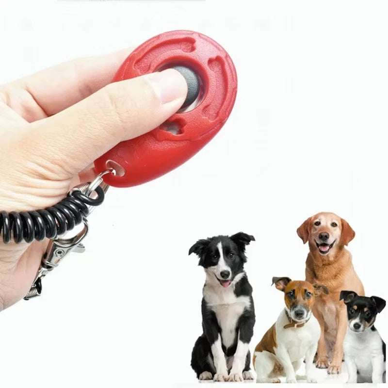 Dog Training Clicker Aid Adjustable WristStrap Sound.