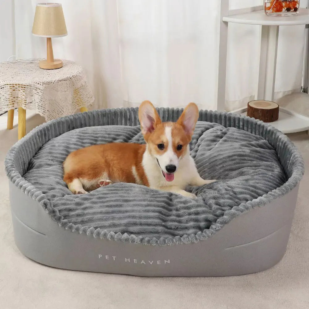 A super sized pet bed that is soft, dirt resistant, non slip
