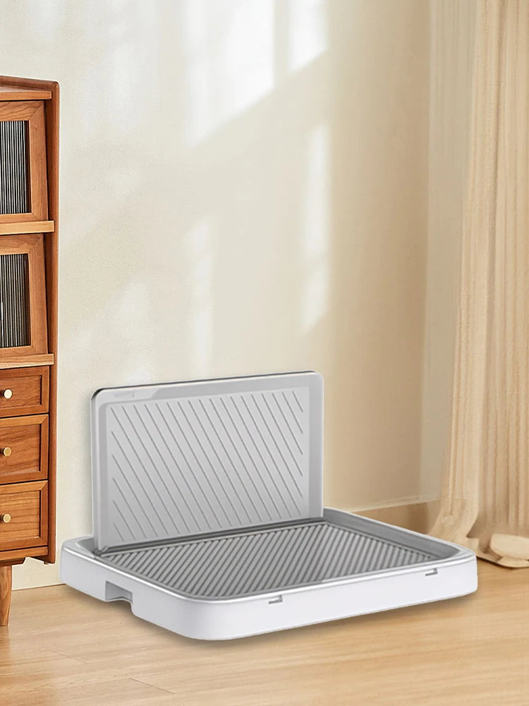 Portable Dog Potty Tray with Pee Wall.
