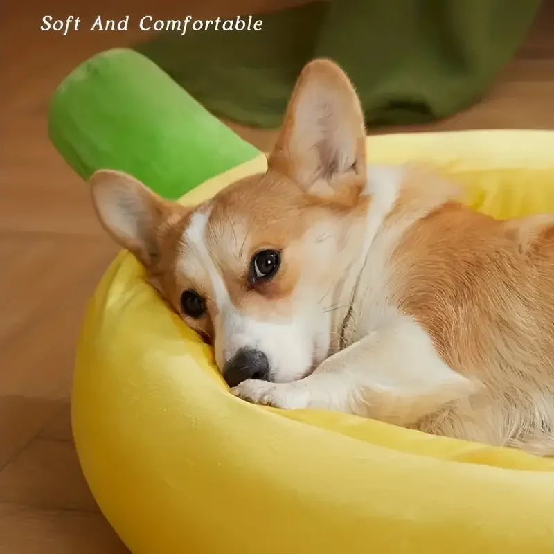 Dogs Bed Cozy Banana Shaped Nest Pets Bed Durable