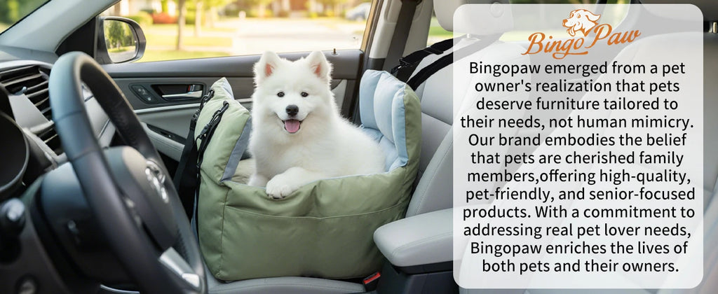 Portable Dog Car Seat Pet Puppy Booster Travel Bed