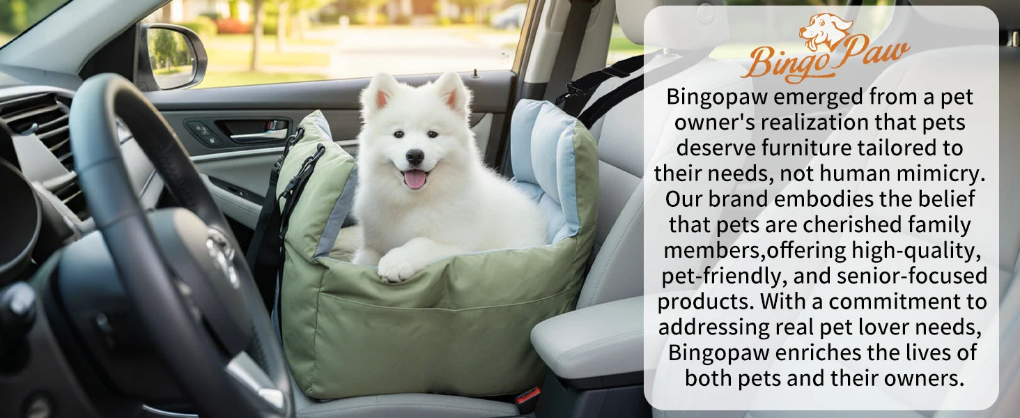 Portable Dog Car Seat Pet Puppy Booster Travel Bed