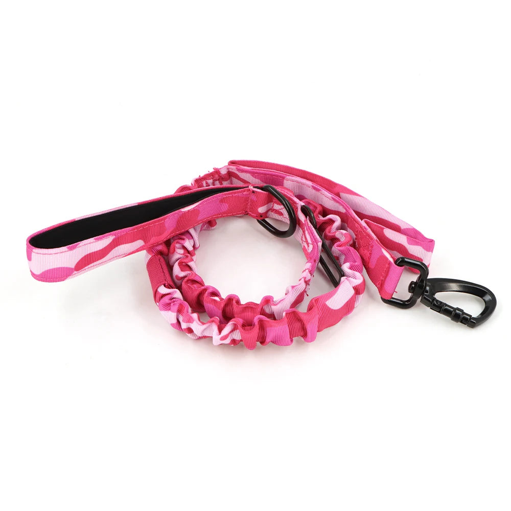 Military Pink Camouflage Dog Harness For Large Medium Dogs