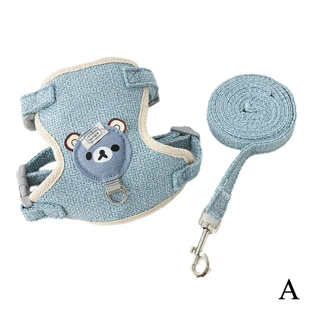 Lovely Small Pet Vest Chest Strap Dog Leash Traction Rope.