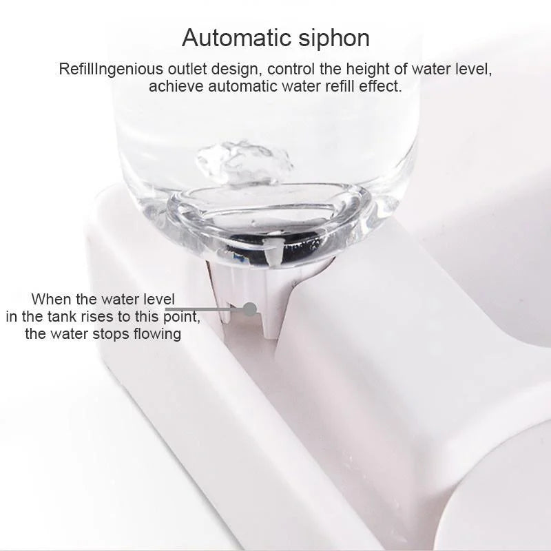 Automatic Pet Feeder & Water Bowl 500ml, Portable