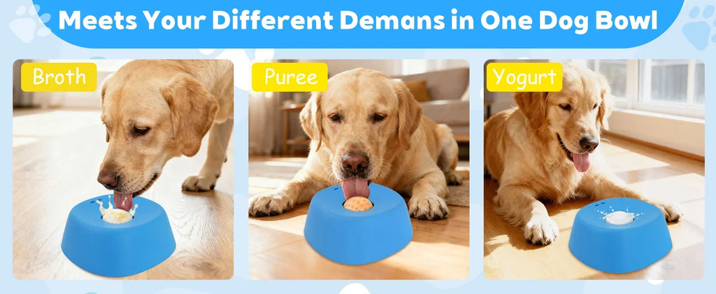 Liquid Slow Dog Bowls  Anti-slip Ball-shaped