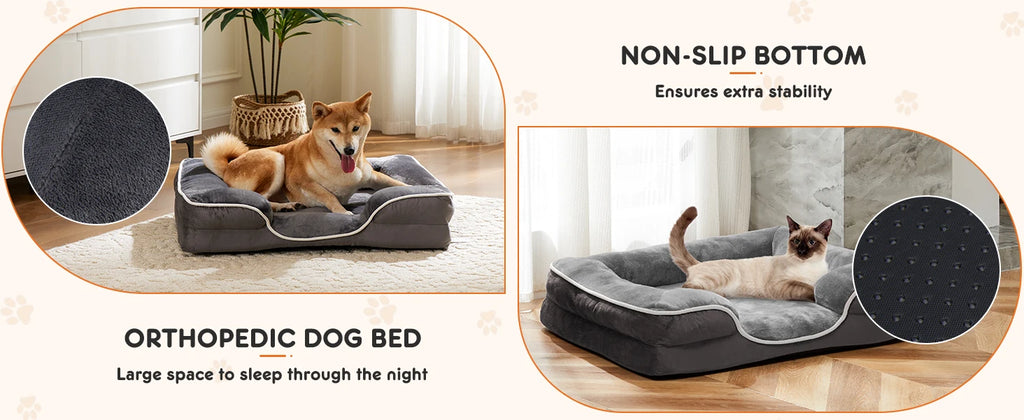 JHK Orthopedic Dog Bed Memory Foam Pet Bed for Small Dogs