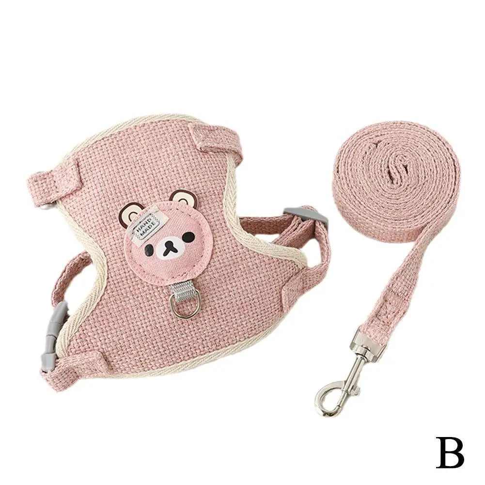 Lovely Small Pet Vest Chest Strap Dog Leash Traction Rope.
