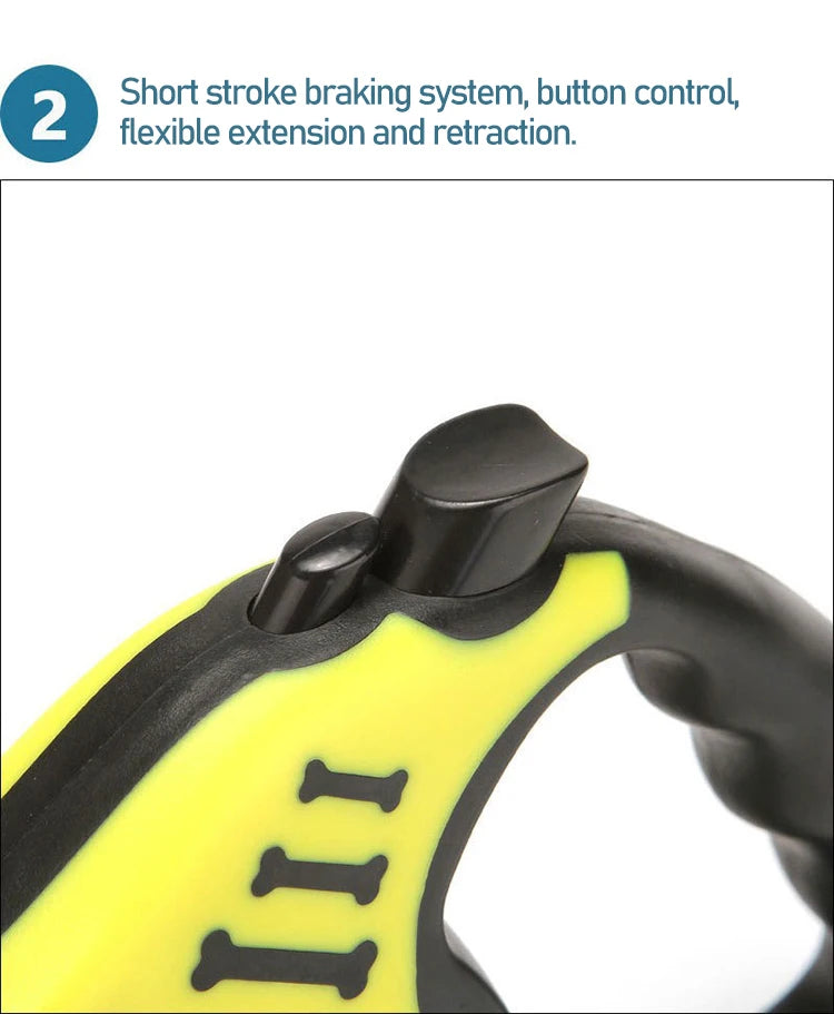 New Leash for Big Dog Retractable Leash 5 Meters Hands Free