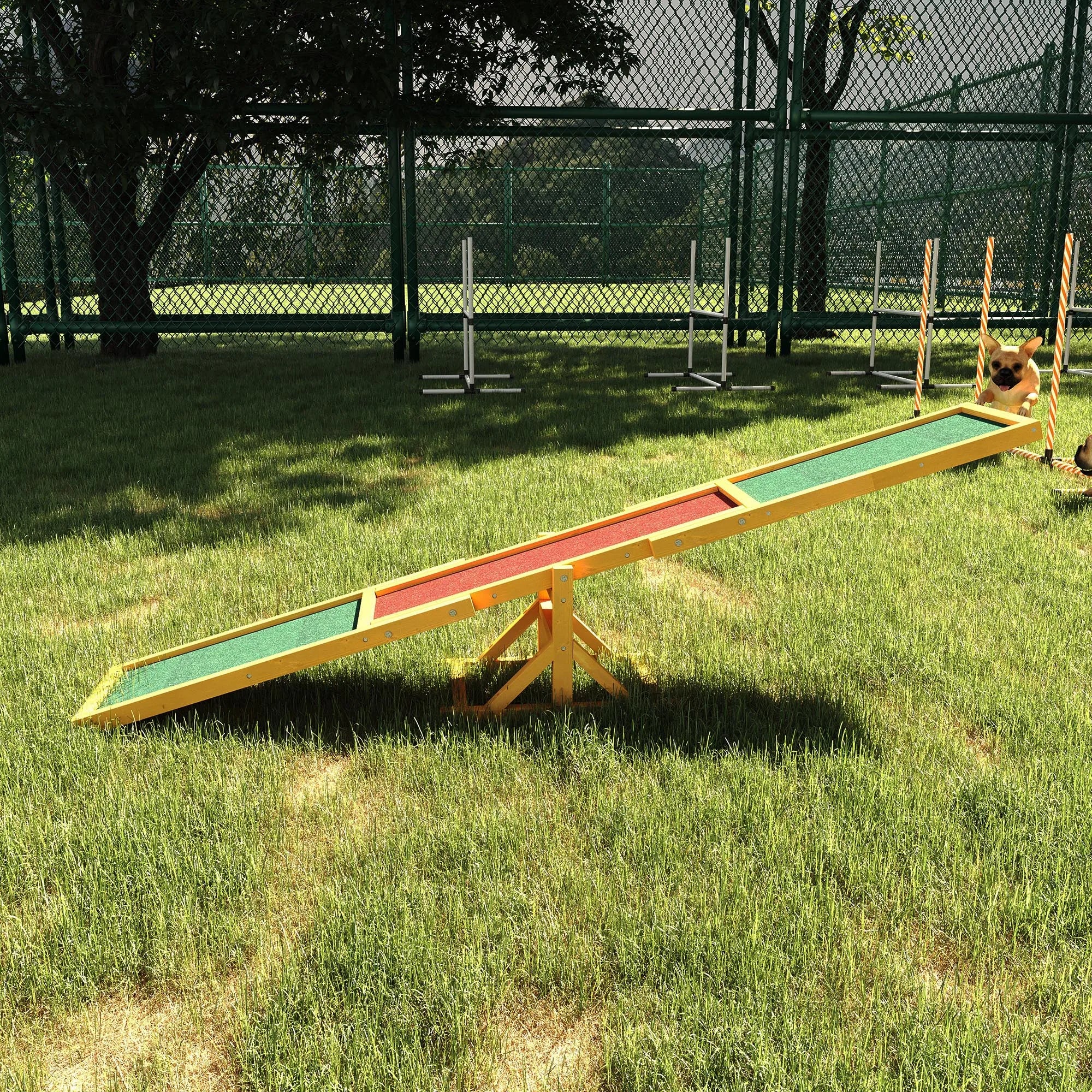 Dog Agility Seesaw Teeter Board for Training Pets Up To 88 Lbs.