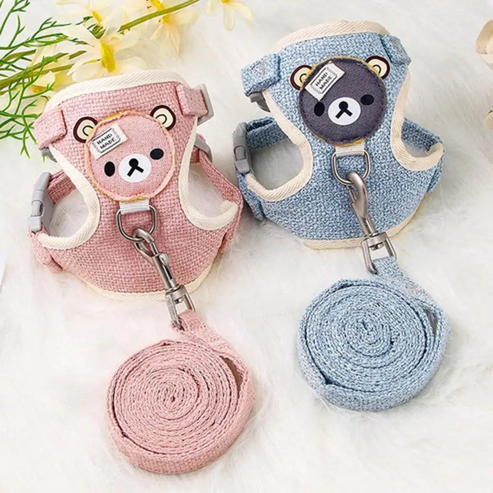 Lovely Small Pet Vest Chest Strap Dog Leash Traction Rope.