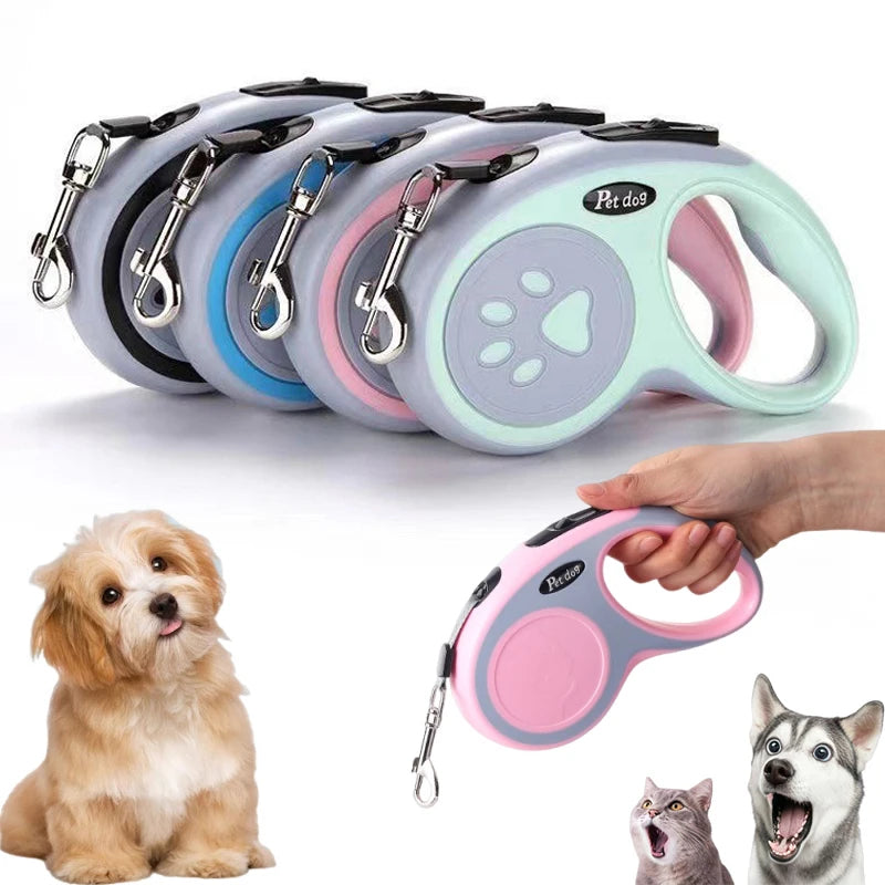 Nylon Dog Leash Automatic Retractable Durable Dog Lead For Small Dogs