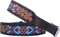 Heavy-Duty Adjustable Leather Dog Collar - Large Size Western Style,