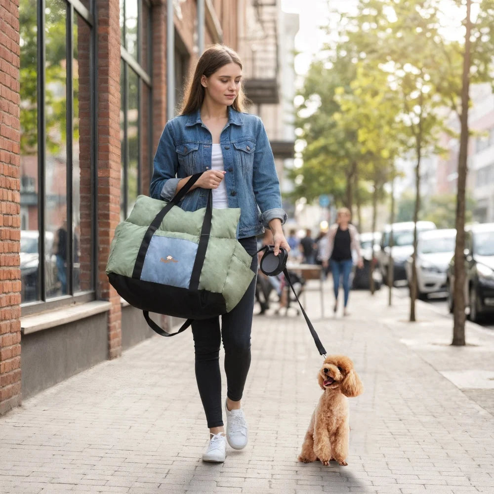 Portable Dog Car Seat Pet Puppy Booster Travel Bed