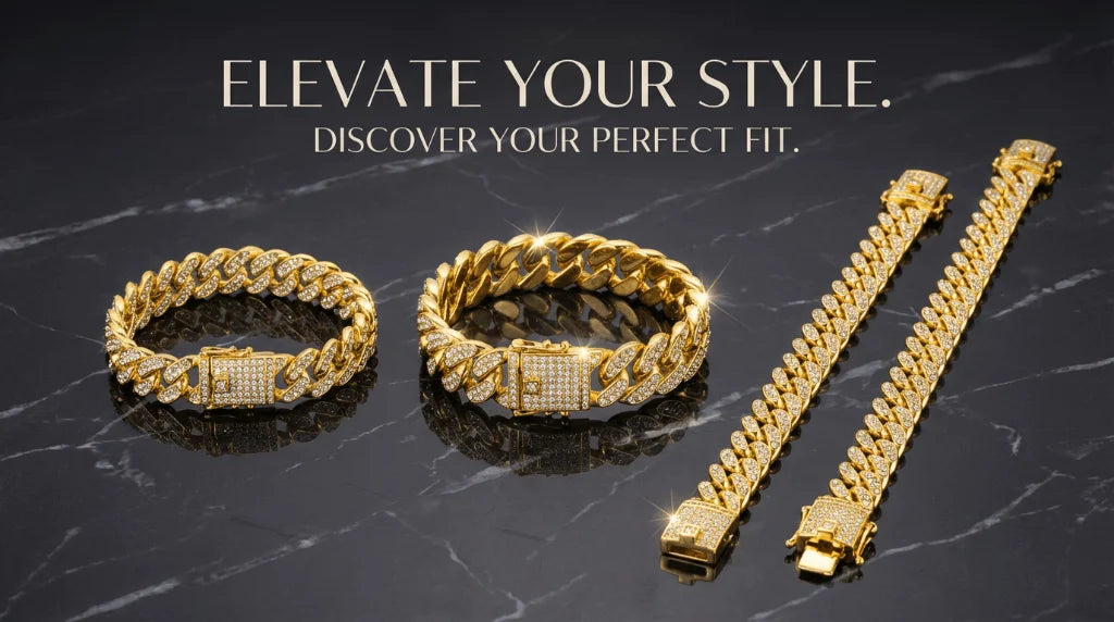Luxury Hip Hop Dog Collar, Gold Tone Stainless Steel Chain,