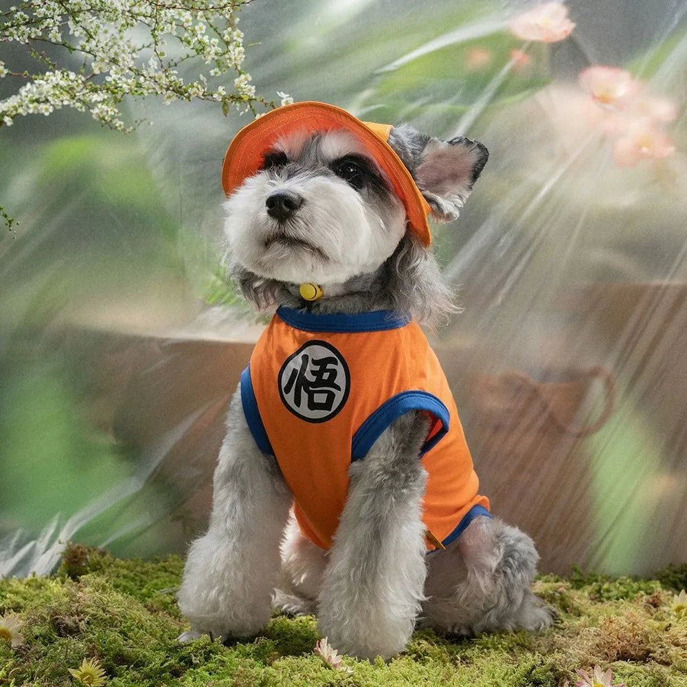 New Goku Pet Vest Cat Dog Summer Teddy