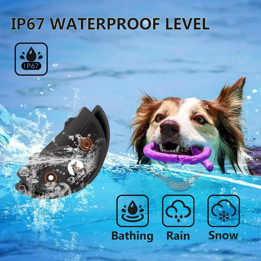 No Shock Dog Training Collar with Remote,1600ft Rechargeable