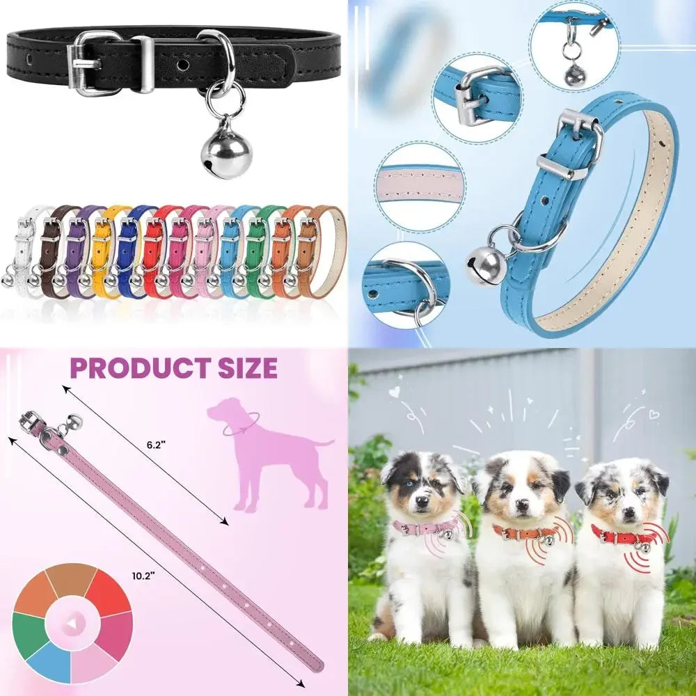 Adjustable Teacup Dog Collar for Small, Medium, and Large Dogs
