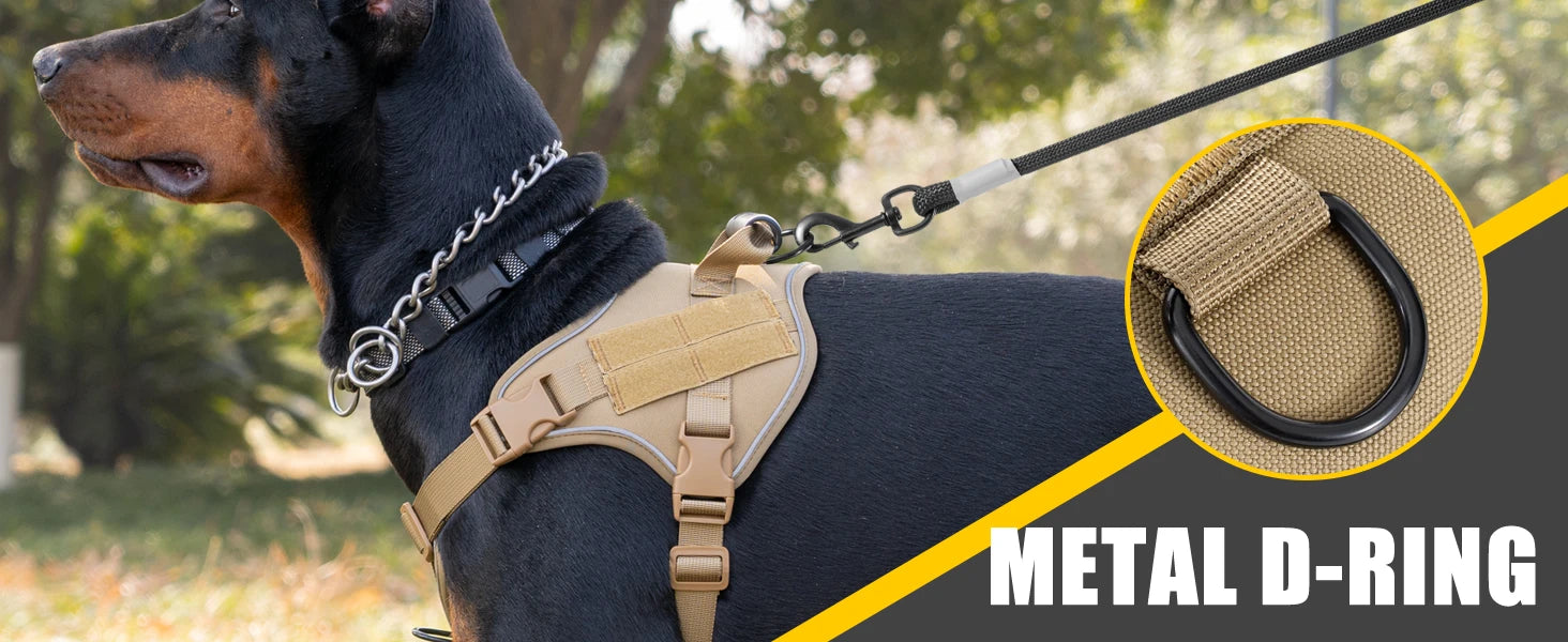 Tactical Dog Harness Doberman Pinscher Pet Training Vest